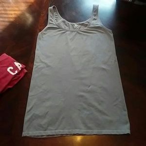 Grey spandex tank top